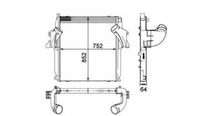 Radiator intercooler MERCEDES-BENZ ACTROS NRF 30905