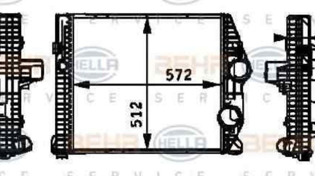 Radiator intercooler MERCEDES-BENZ ATEGO 2 HELLA 8ML 376 724-261