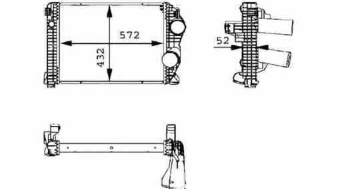 Radiator intercooler MERCEDES-BENZ ATEGO 2 NRF 30210