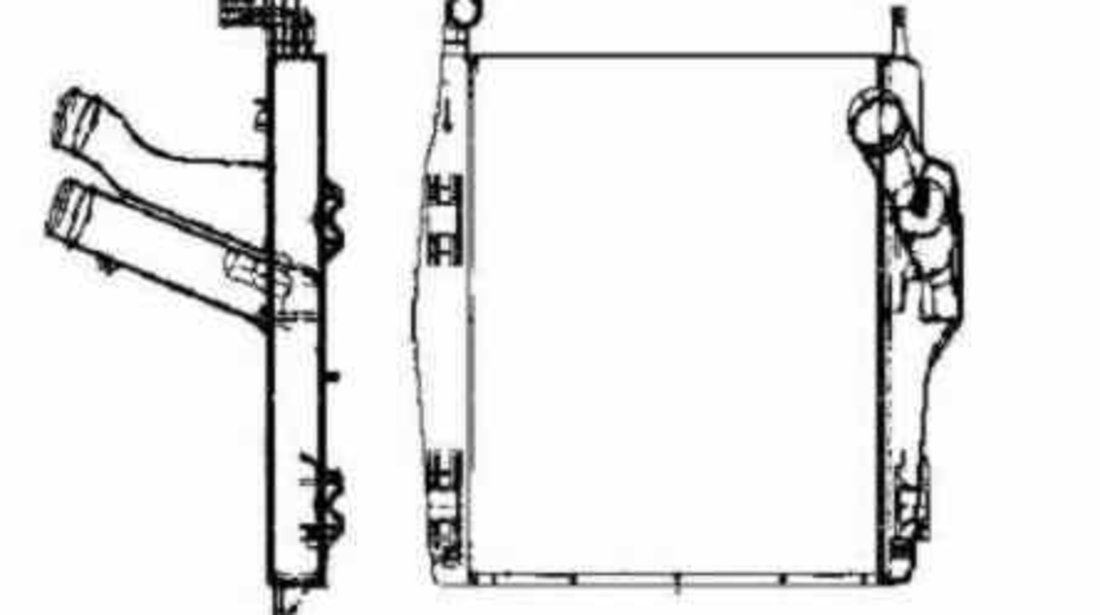 Radiator intercooler MERCEDES-BENZ ATEGO NRF 30448