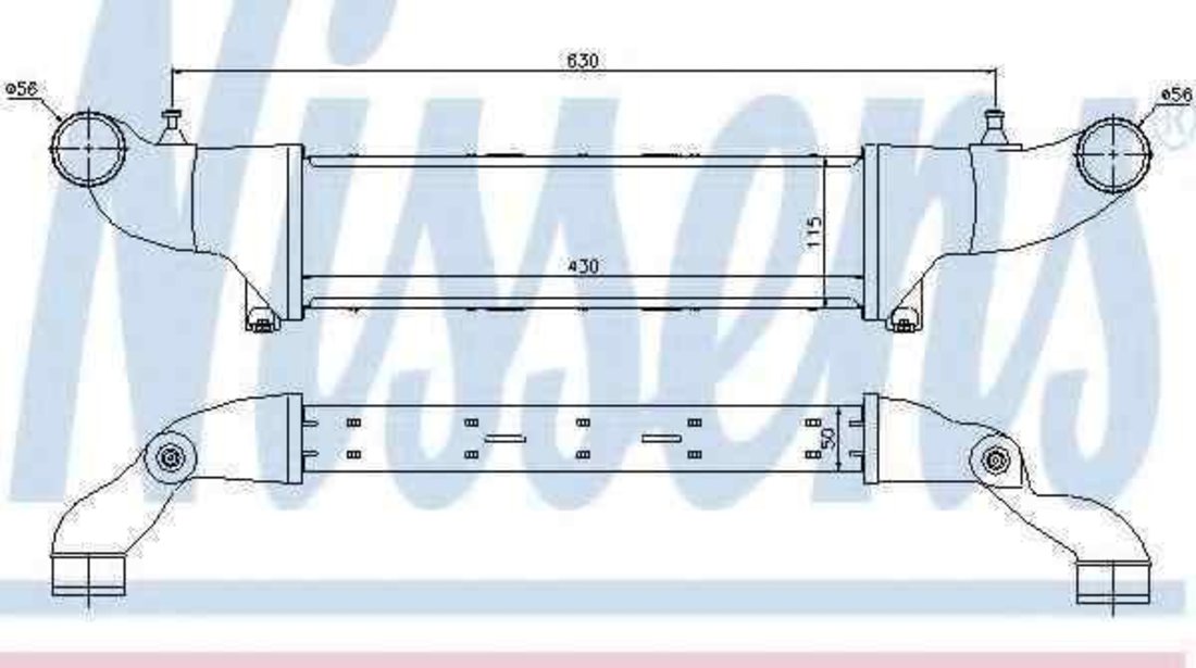 Radiator intercooler MERCEDES-BENZ C-CLASS (W202) NISSENS 96859