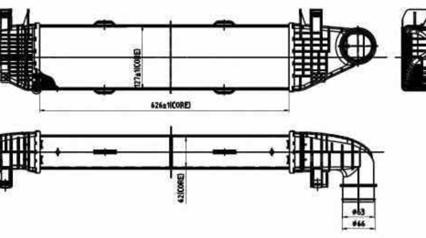 Radiator intercooler MERCEDES-BENZ C-CLASS W204 NRF 30313