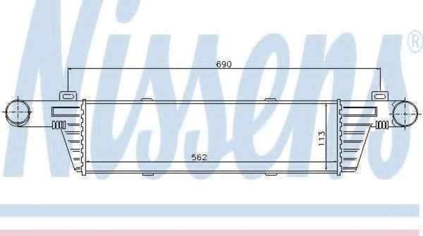 Radiator intercooler MERCEDES-BENZ E-CLASS combi (S210) NISSENS 96860