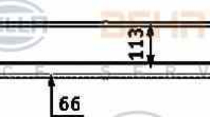 Radiator intercooler MERCEDES-BENZ E-CLASS W211 HELLA 8ML 376 723-391