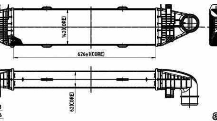 Radiator intercooler MERCEDES-BENZ GLK-CLASS X204 NRF 30315