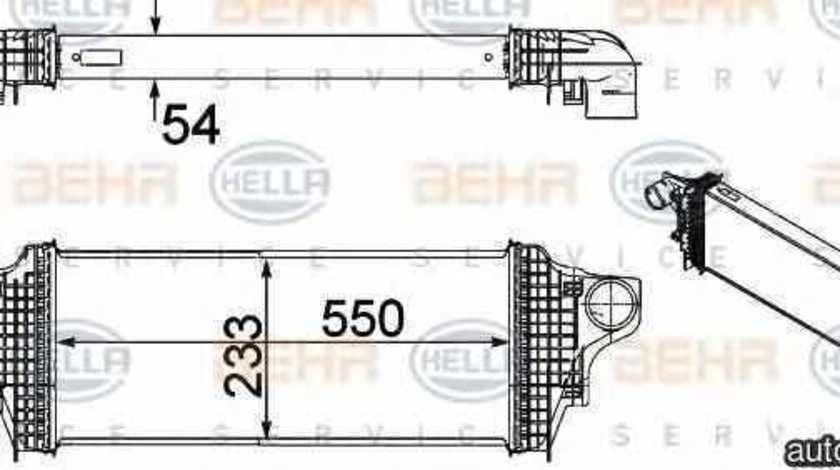 Radiator intercooler MERCEDES-BENZ M-CLASS W164 HELLA 8ML 376 754-611