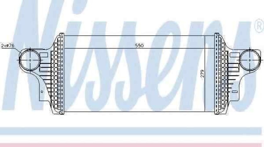 Radiator intercooler MERCEDES-BENZ M-CLASS (W164) NISSENS 96438