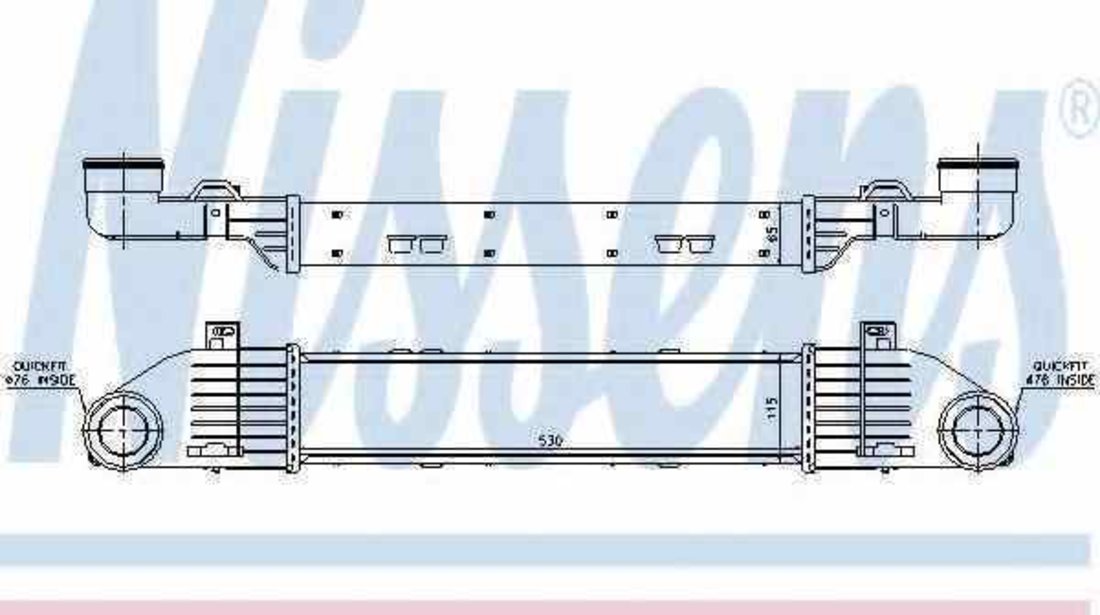 Radiator intercooler MERCEDES-BENZ S-CLASS W220 Producator NISSENS 96787