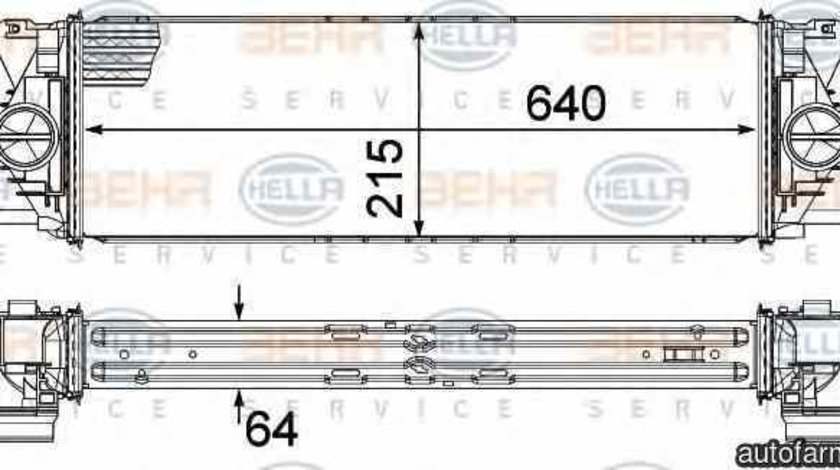 Radiator intercooler MERCEDES-BENZ SPRINTER 35-t platou / sasiu 906 HELLA 8ML 376 777-391