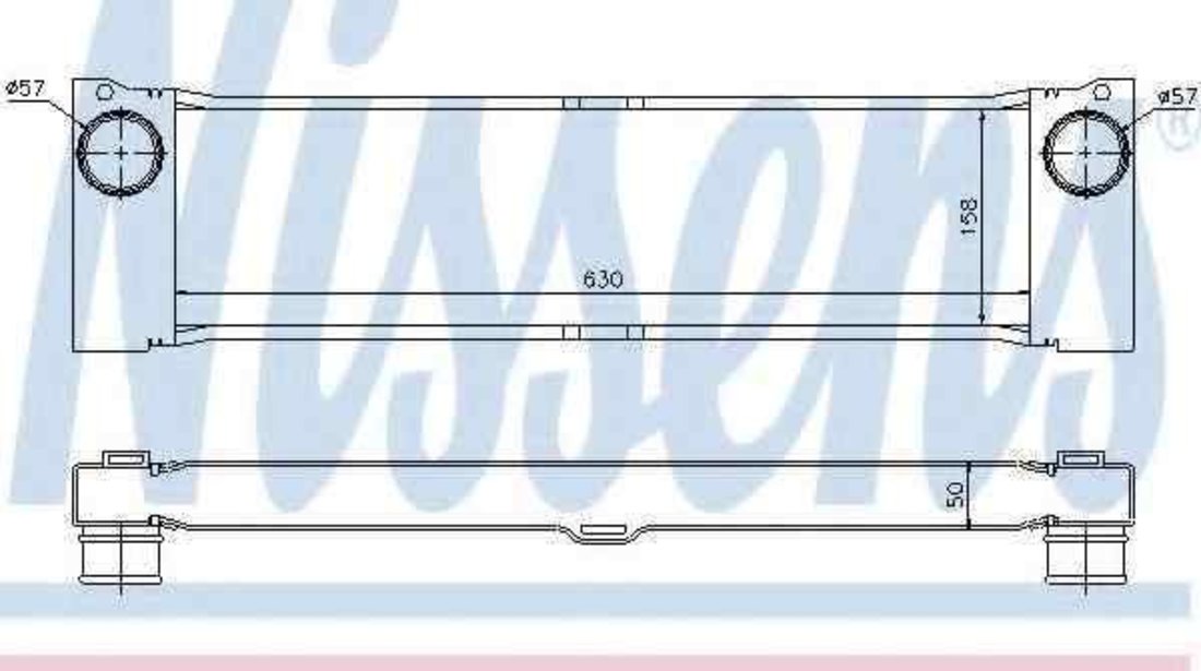 Radiator intercooler MERCEDES-BENZ VIANO (W639) NISSENS 96729