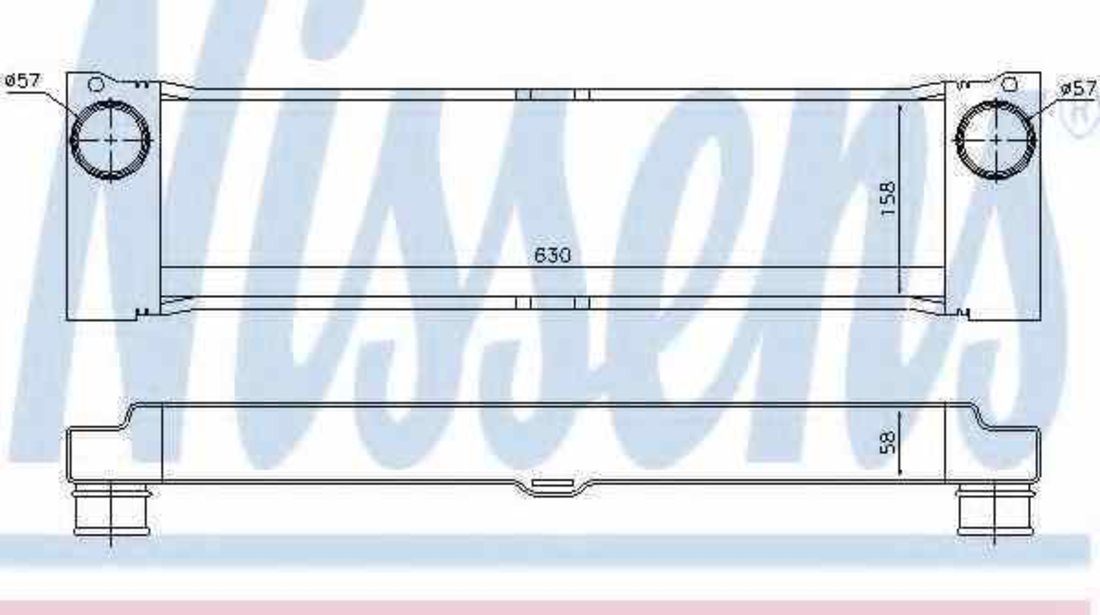 Radiator intercooler MERCEDES-BENZ VITO bus W639 NISSENS 96531