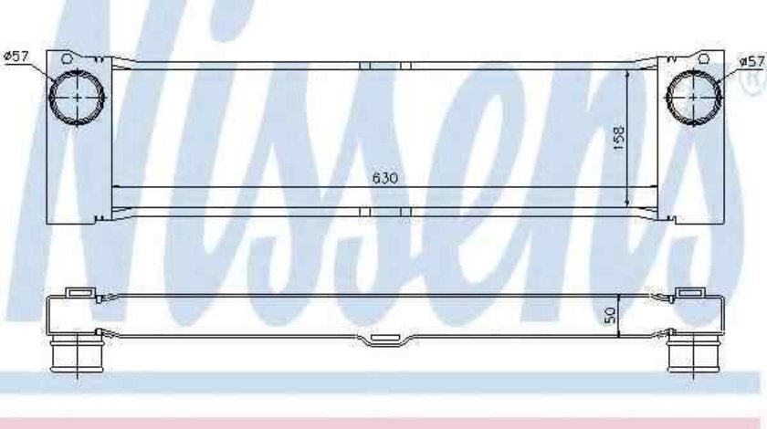 Radiator intercooler MERCEDES-BENZ VITO bus (W639) NISSENS 96729