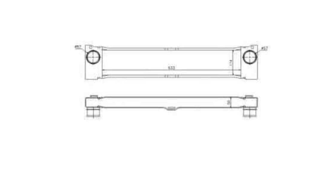 Radiator intercooler MERCEDES-BENZ VITO bus (W639) NRF 30902