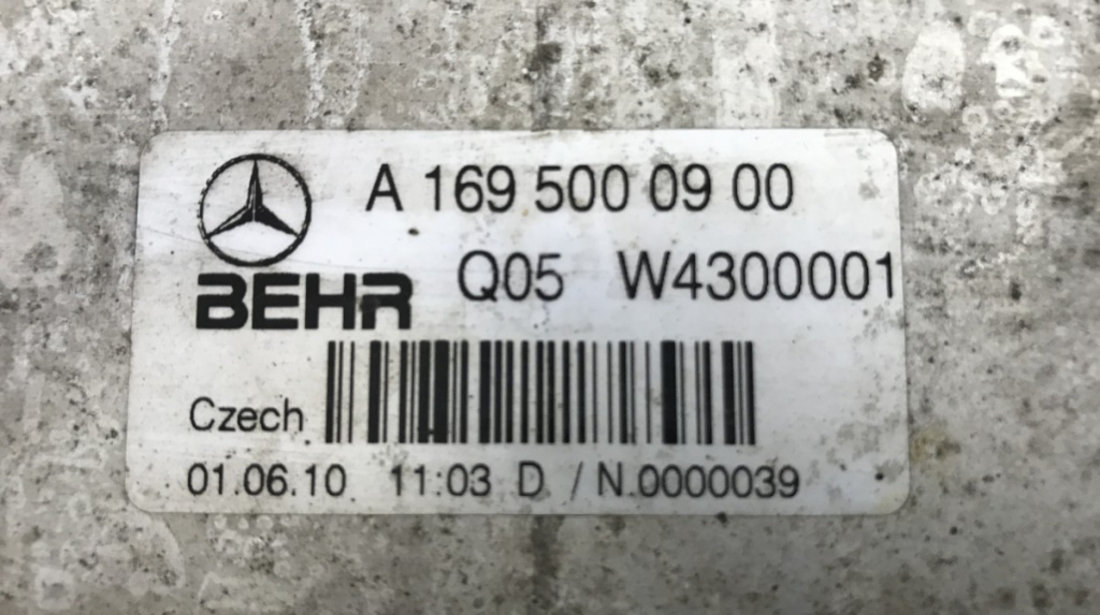 Radiator intercooler Mercedes Benz W169 A180 D sedan 2010 (A1695000900)