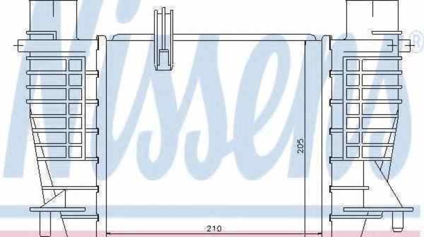 Radiator intercooler NISSAN JUKE F15 NISSENS 96645