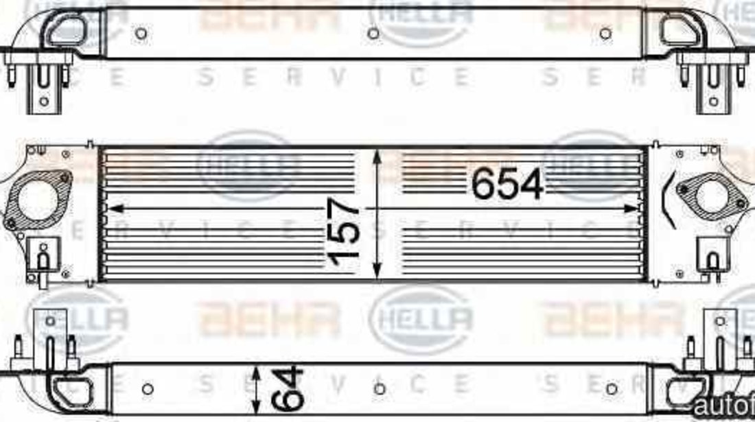 Radiator intercooler NISSAN X-TRAIL T31 HELLA 8ML 376 762-191