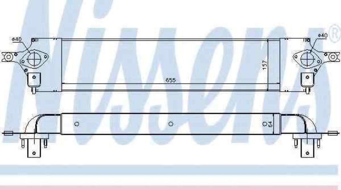 Radiator intercooler NISSAN X-TRAIL (T31) NISSENS 96582