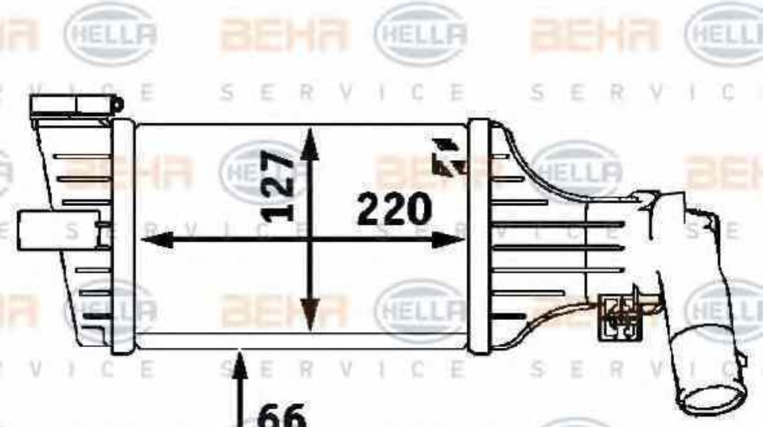 Radiator intercooler OPEL ASTRA G combi F35 HELLA 8ML 376 723-181