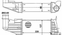 Radiator intercooler OPEL ASTRA H L48 NRF 30258