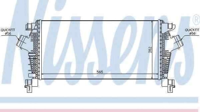 Radiator intercooler OPEL CASCADA (W13) NISSENS 96556