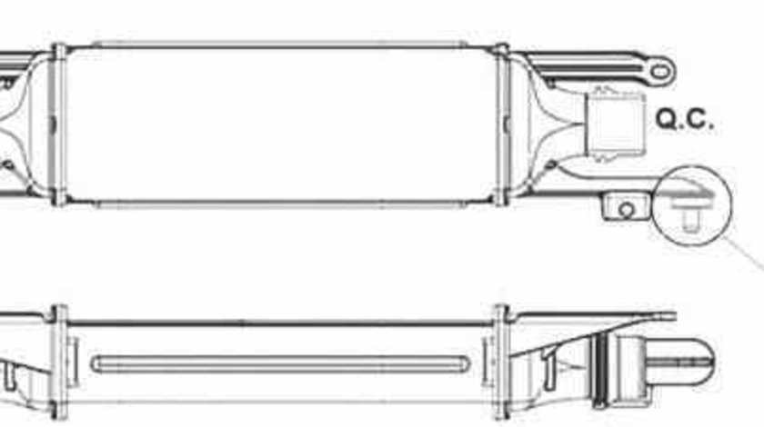 Radiator intercooler OPEL CORSA D NRF 30778