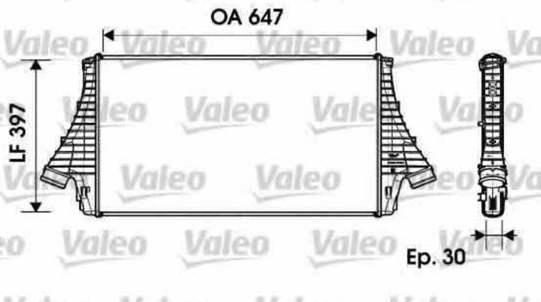 Radiator intercooler OPEL SIGNUM VALEO 817729