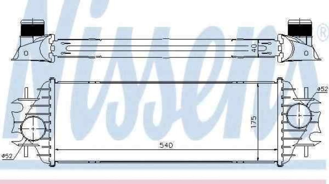 Radiator intercooler OPEL VIVARO platou / sasiu (E7) NISSENS 96762