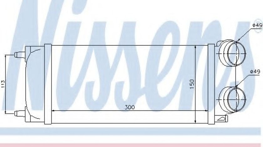 Radiator intercooler PEUGEOT 307 (3A/C) (2000 - 2016) NISSENS 96718 - produs NOU