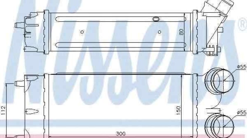 Radiator intercooler PEUGEOT 308 (4A_, 4C_) NISSENS 96626