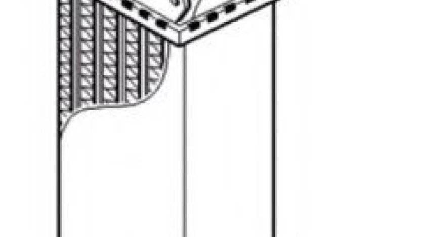 Radiator intercooler PEUGEOT 607 (9D, 9U) (2000 - 2016) NRF 30835 produs NOU