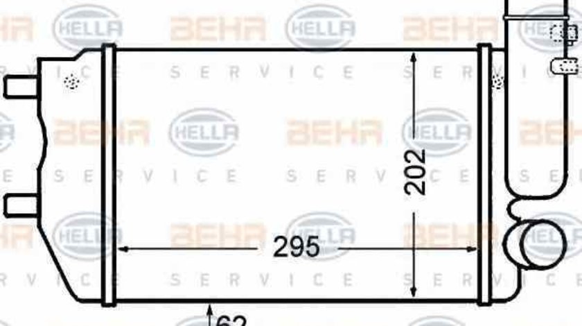 Radiator intercooler PEUGEOT BOXER bus 230P HELLA 8ML 376 727-571