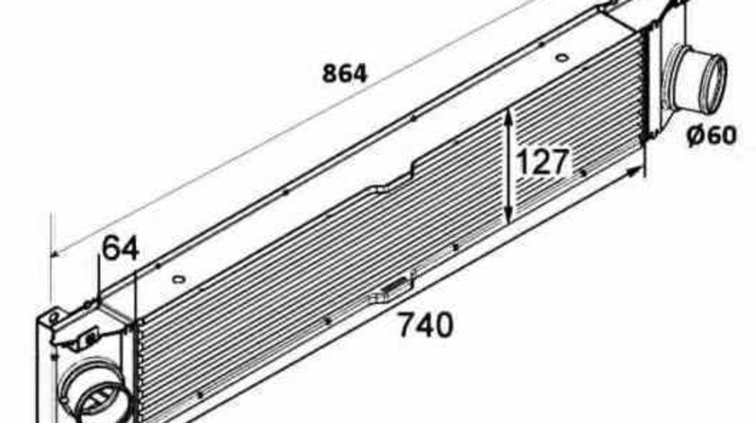 Radiator intercooler PEUGEOT BOXER caroserie NRF 30798