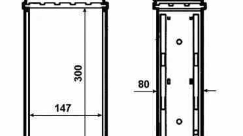 Radiator intercooler PEUGEOT PARTNER Tepee NRF 30479