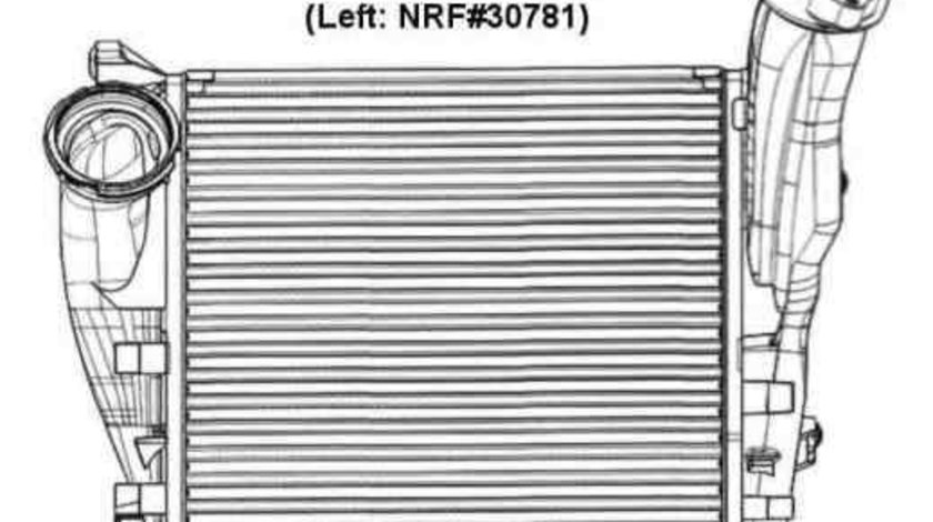 Radiator intercooler PORSCHE CAYENNE (955) NRF 30782