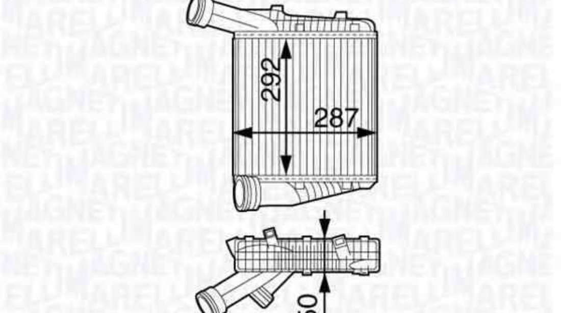 Radiator intercooler PORSCHE CAYENNE MAGNETI MARELLI 351319202230