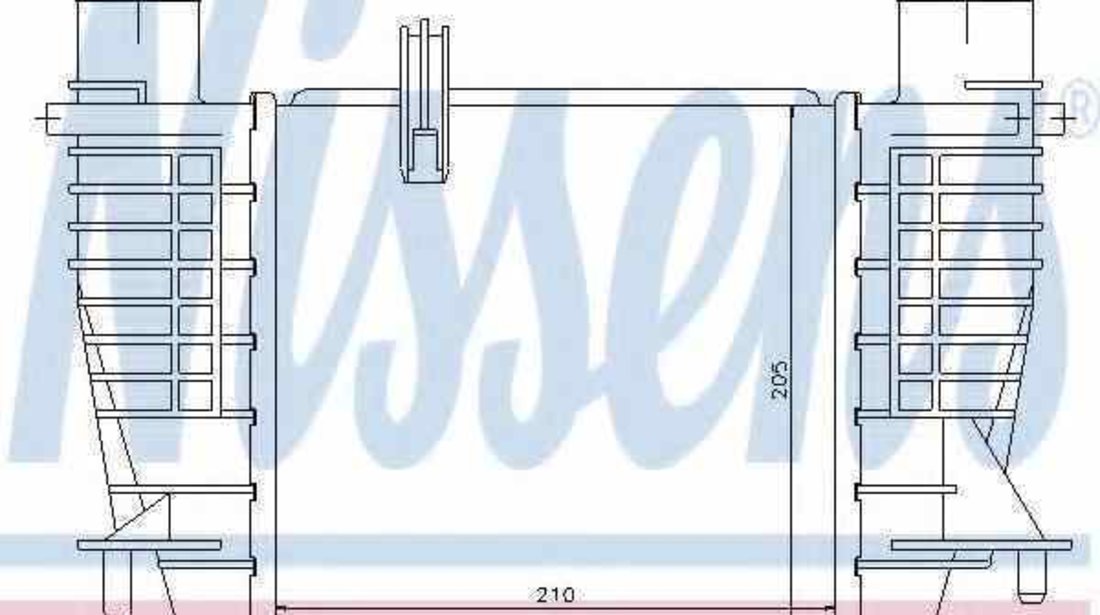 Radiator intercooler RENAULT CLIO Grandtour KR0/1 NISSENS 96645