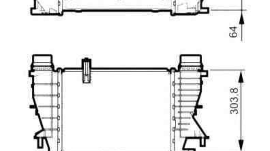 Radiator intercooler RENAULT CLIO III (BR0/1, CR0/1) NRF 30507