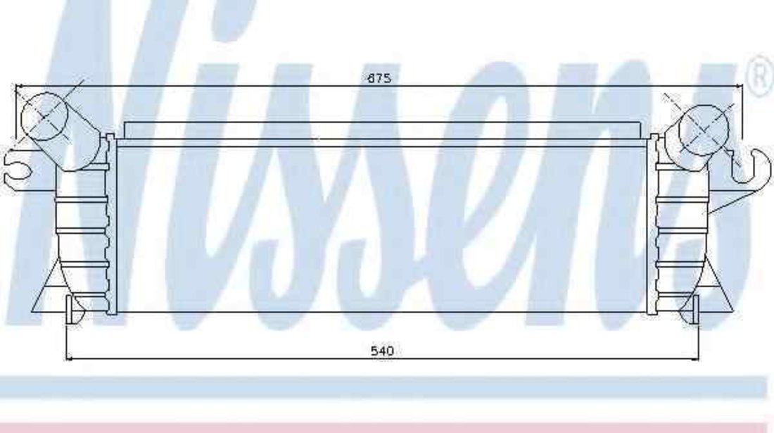 Radiator intercooler RENAULT KANGOO Express (FC0/1_) NISSENS 96648