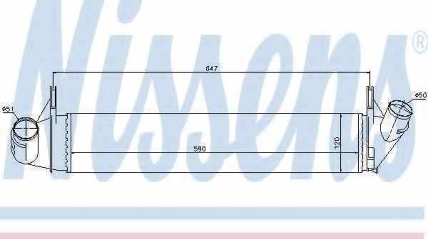 Radiator intercooler RENAULT LOGAN I LS NISSENS 96585