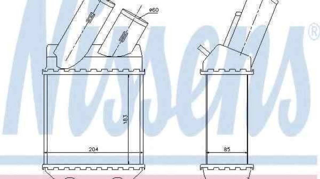 Radiator intercooler RENAULT MEGANE I Coach (DA0/1_) NISSENS 96855