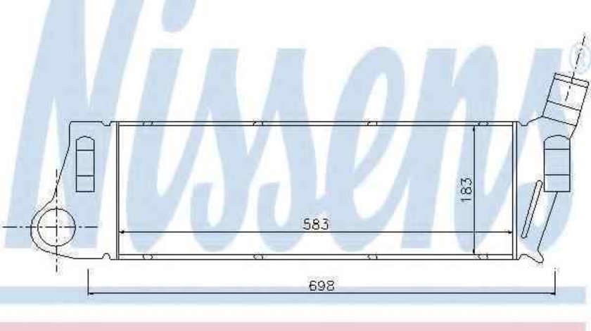 Radiator intercooler RENAULT MEGANE II BM0/1 CM0/1 NISSENS 96728