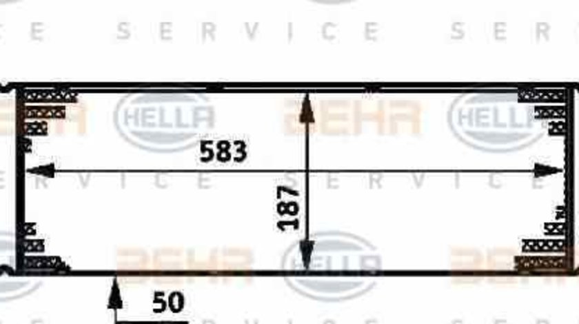 Radiator intercooler RENAULT MEGANE II BM0/1 CM0/1 HELLA 8ML 376 719-031