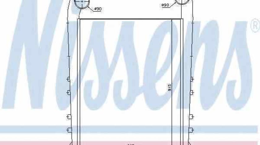 Radiator intercooler RENAULT TRUCKS Magnum NISSENS 97058