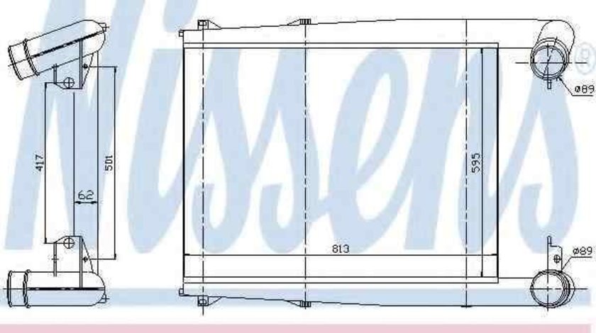 Radiator intercooler RENAULT TRUCKS Premium NISSENS 97025