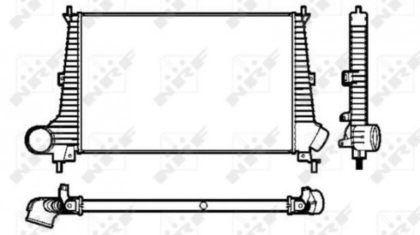 Radiator intercooler Saab 9-5 (YS3E) 1997-2009 #2 30845