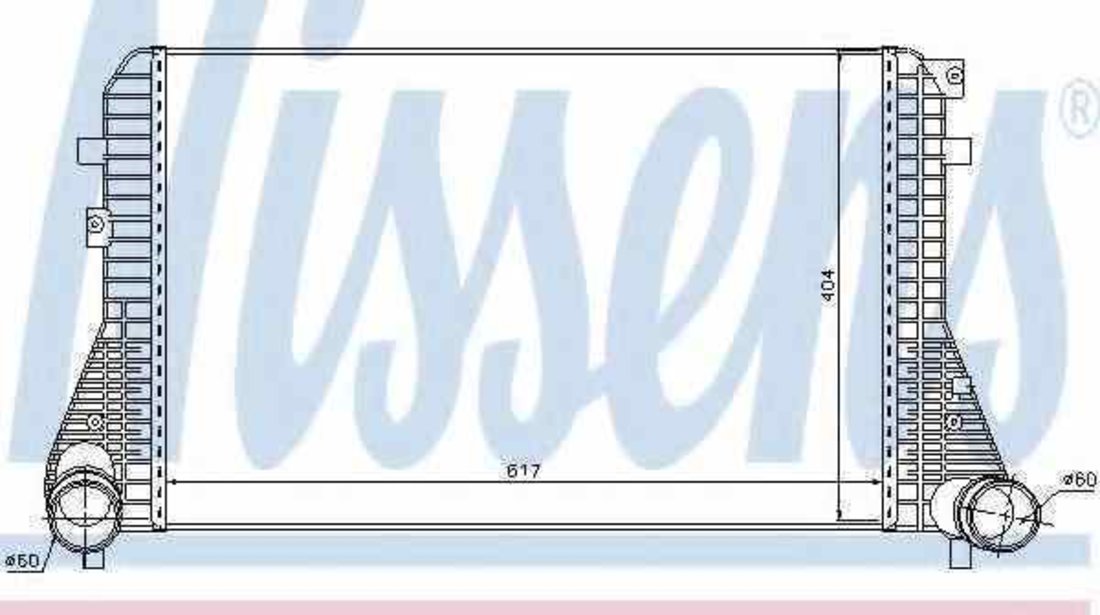 Radiator intercooler SEAT ALHAMBRA 710 NISSENS 96575