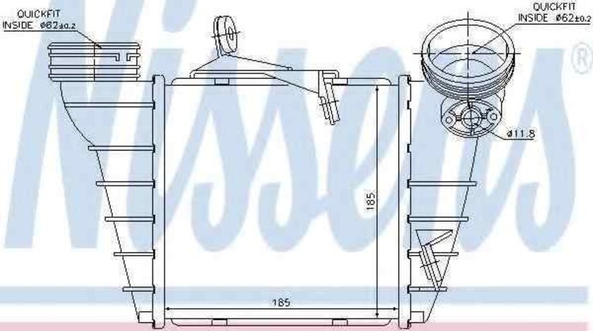 Radiator intercooler SEAT IBIZA IV (6L1) NISSENS 96773