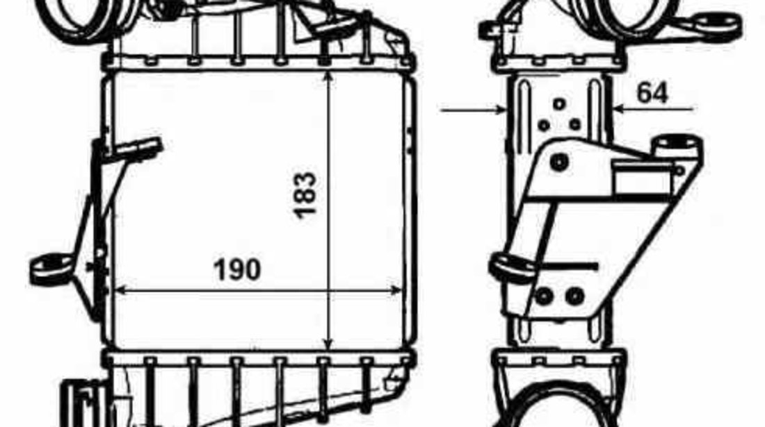 Radiator intercooler SEAT IBIZA IV 6L1 NRF 30476