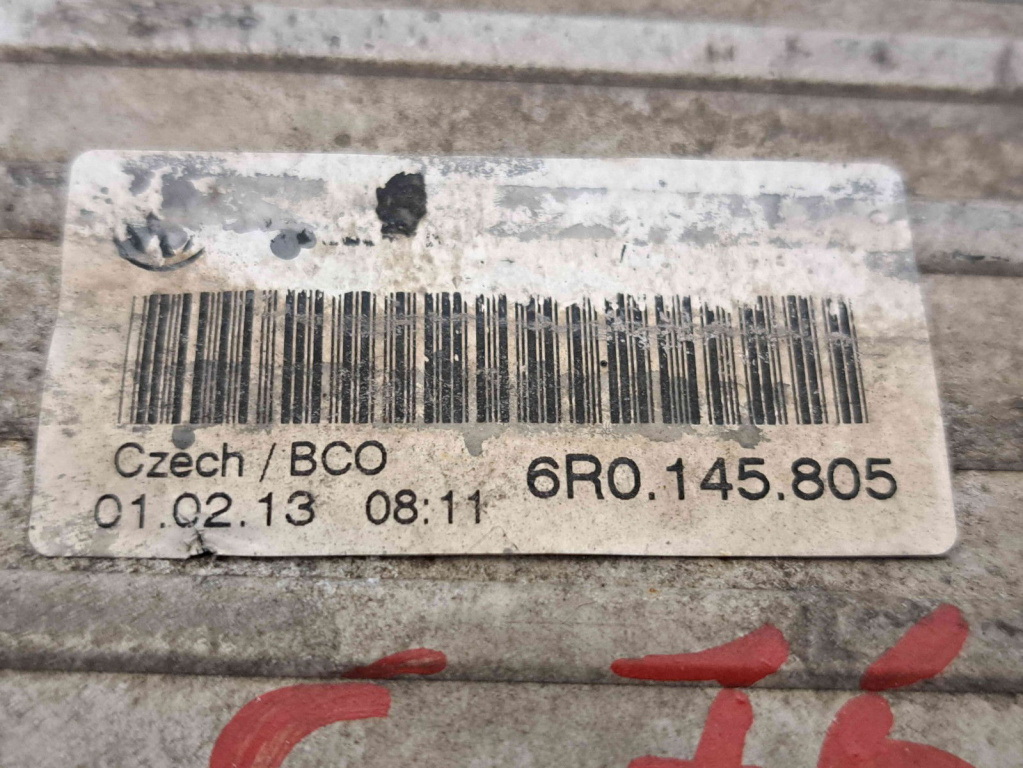 Radiator intercooler Skoda Rapid (NH3) [Fabr 2012-2019] 6R0145805 1.6 TDI CAYC