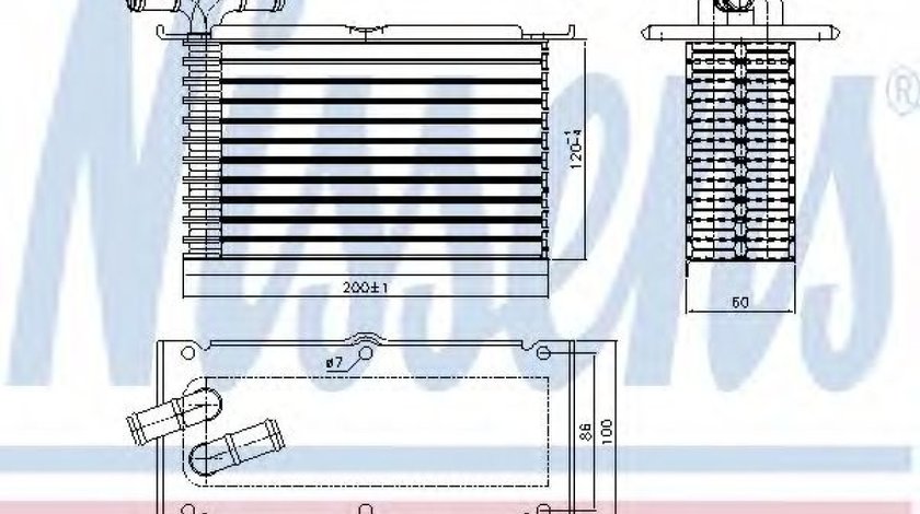 Radiator intercooler SKODA YETI (5L) (2009 - 2016) NISSENS 96470 produs NOU